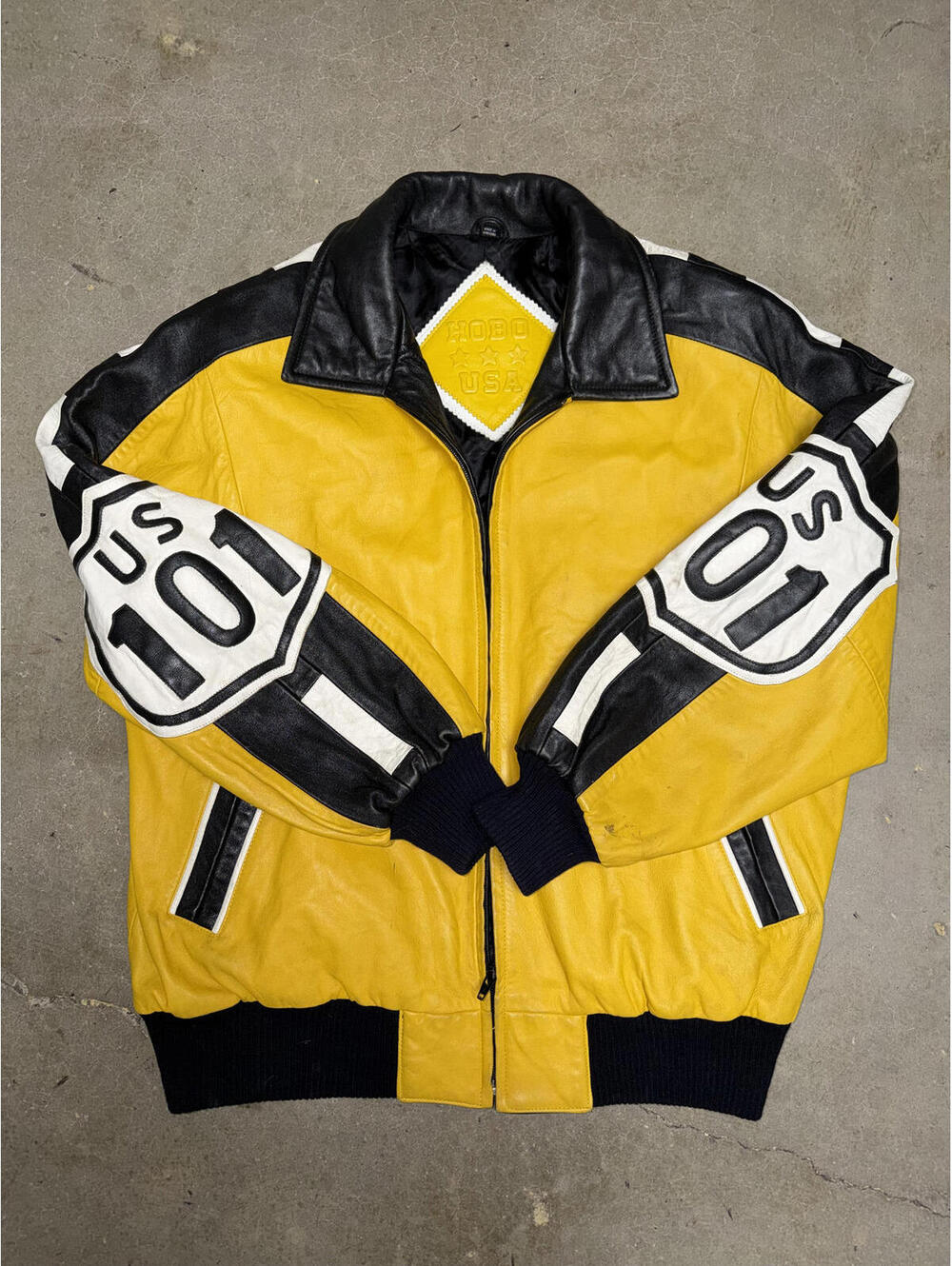 VTG 1980s NORTH BEACH MICHAEL HOBAN LEATHER JACKET